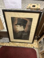 Dessin au fusain?  MILITAIRE ANCIEN SIGNÉ ET DATÉE 1891