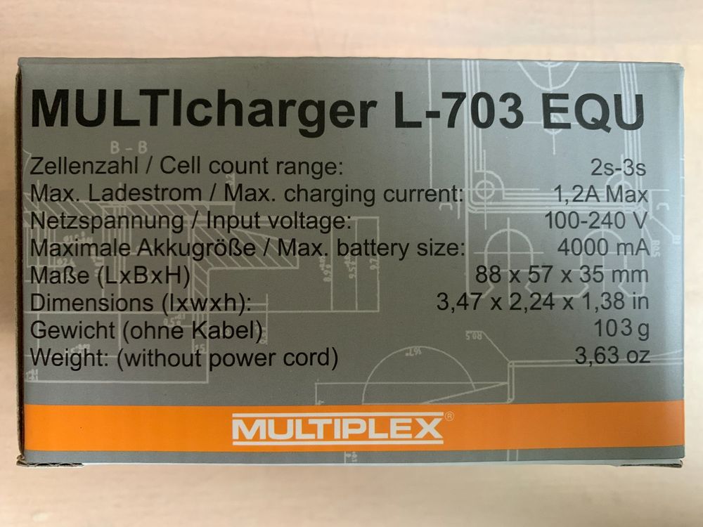 Multiplex Chargeur MULTIcharger L703 EQU 2-3S LiPo