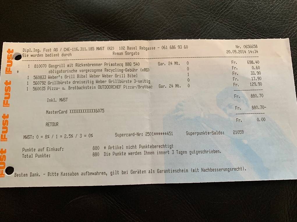 Griglie: Grosser Gasgrill – Usato da Liestal venduto da redfive01 3