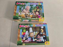 Masha und der Bär Puzzle (2 grosse Puzzle)