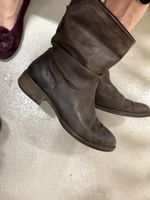 Braune Winterstiefel, Leder, Gr. 39 - Für kalte Tage!