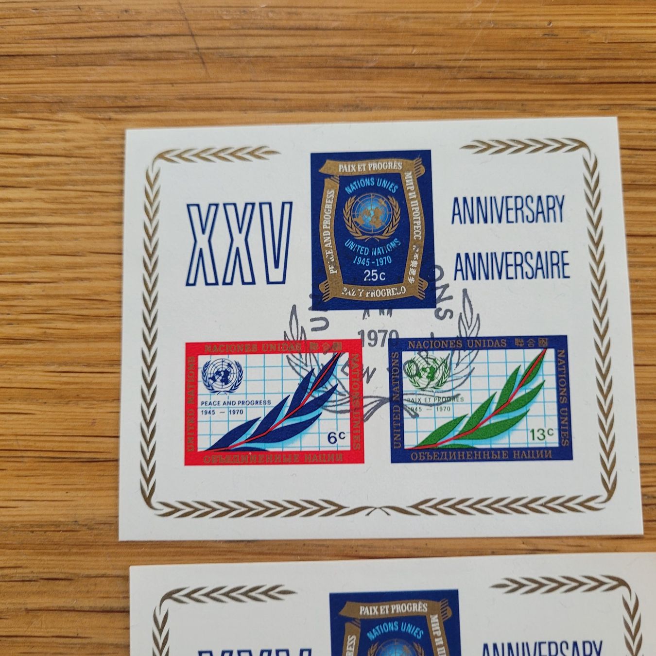 Tutti i francobolli: Kleinbogen UNO Nations Unies 1945-1970 – Usato da Biel/Bienne venduto da Destockweb 1