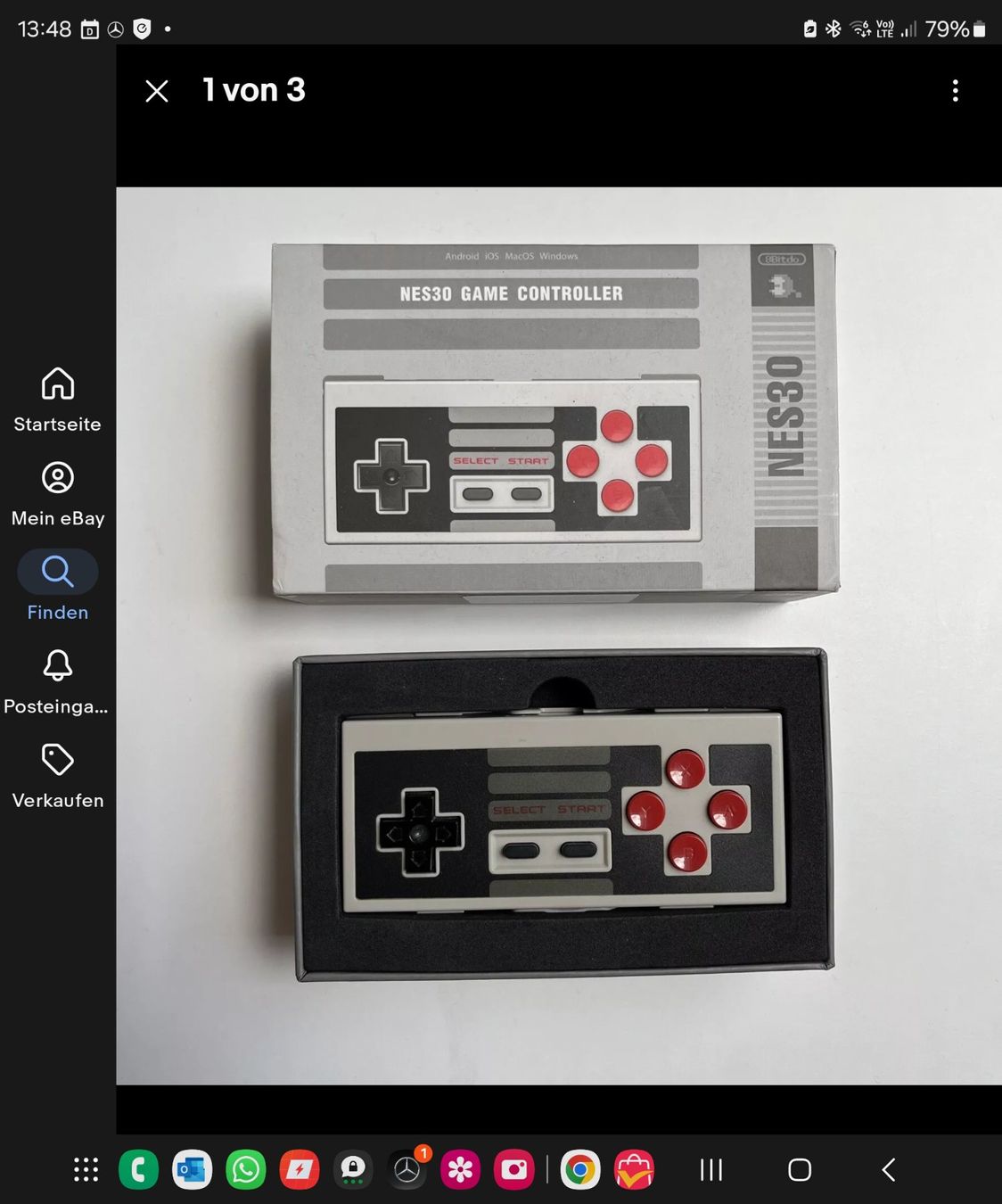 Lettore multimediale & Streamer: NES30 Bluetooth Game Controller Retro Look – Nuovo e nell'imballaggio originale da Gibswil venduto da Dapi 8