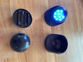 2 LED Lampen mit Bewegungsmelder