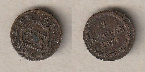 Tutti le monete: Bern, 1 Rappen 1836 – Usato da Allschwil venduto da Coinfreak