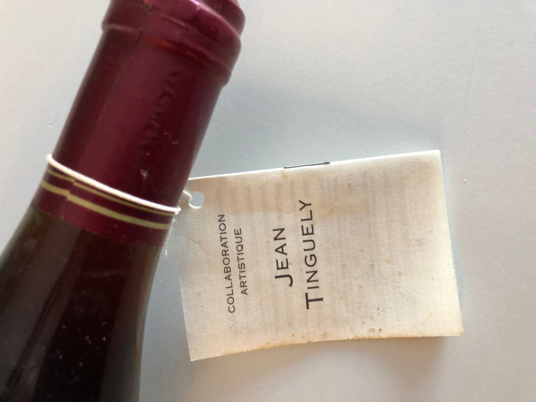 Wein: Jean Tinguely Jubiläumswein 1989 – Gebraucht aus kriens von bst999 2