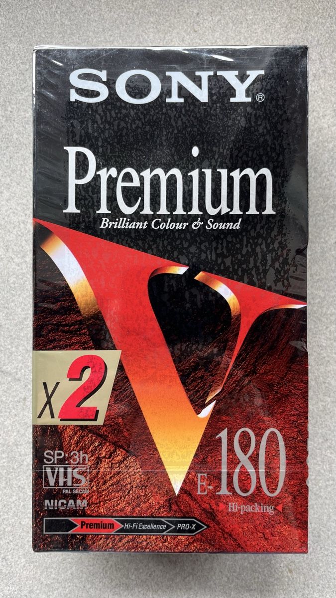 Cassette vuote: SONY premium VHS Kasetten – Nuovo e nell'imballaggio originale da Remetschwil venduto da Tomtom13