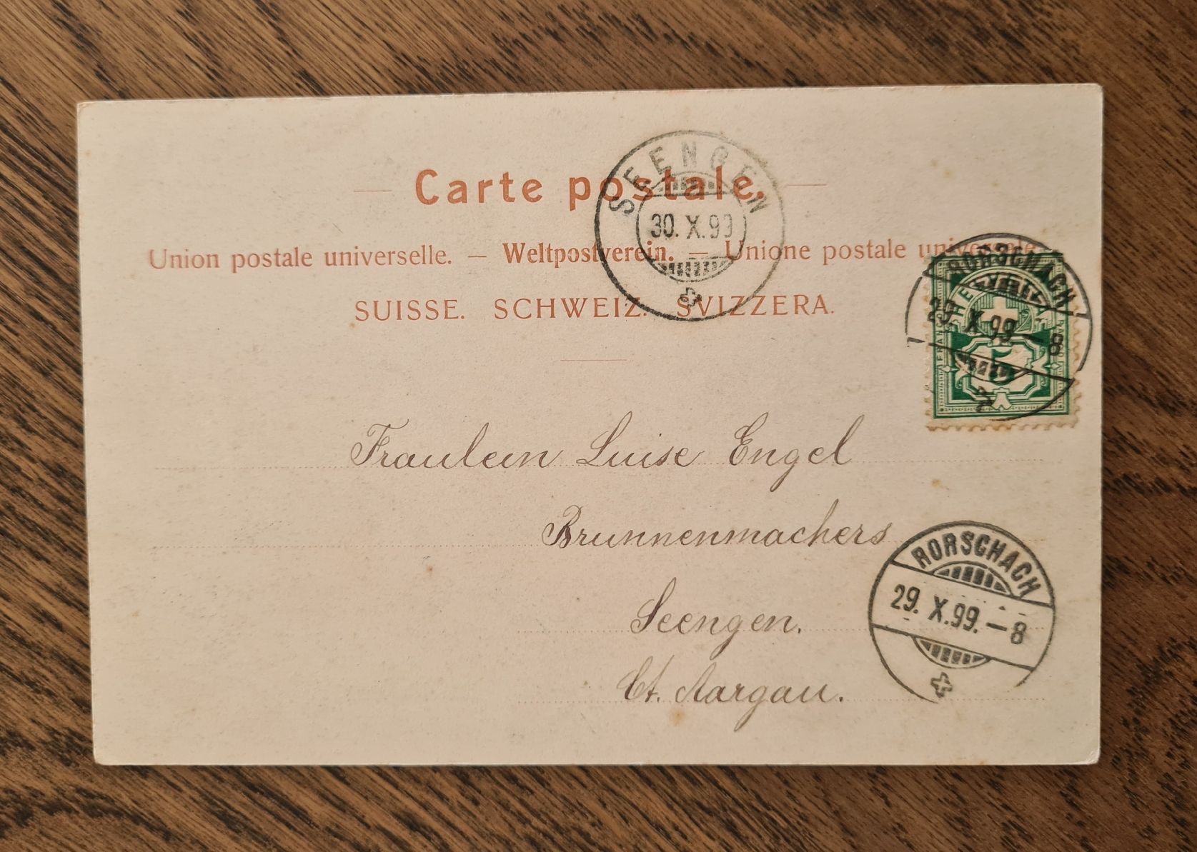 Cartoline postali: Rorschach 1899 – Usato da Ebikon venduto da Donar50 2