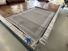Teppich f. Camping, etc.  Frisch gereinigt !!  1.45 x 1.00 m