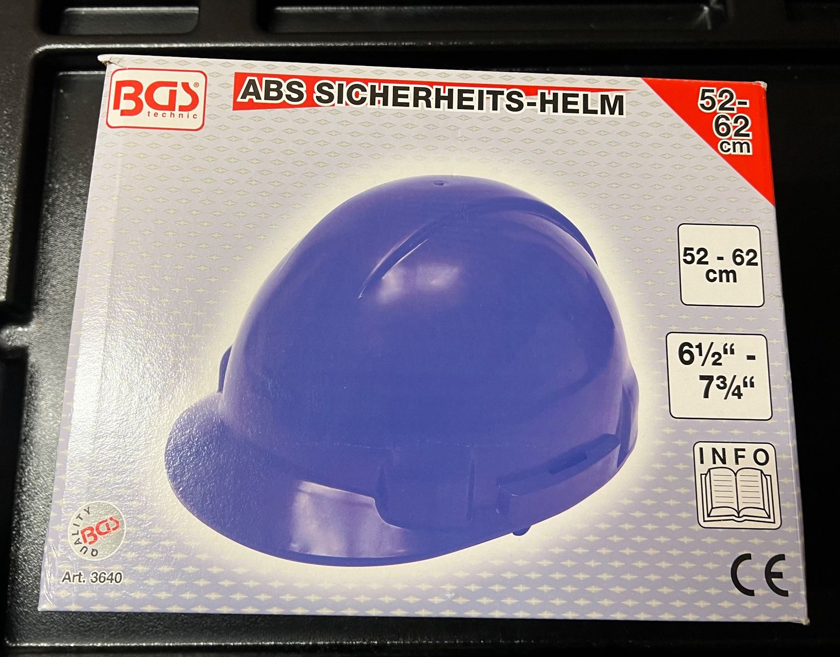 Protezione per viso e udito: ABS Sicherheits-Helm / Schutzhelm, 52 - 62cm – Nuovo e nell'imballaggio originale da Dietikon venduto da Sale44You