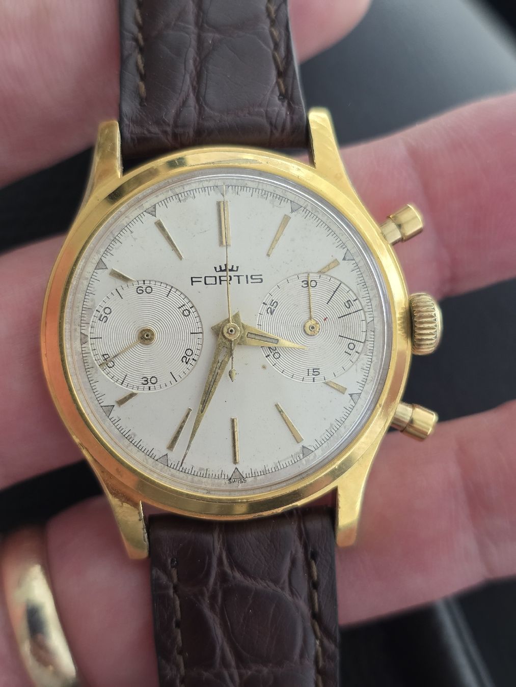 Valjoux Orologi: Fortis chrono Valjoux 92 – Usato da Grand-Lancy venduto da Precision-GE