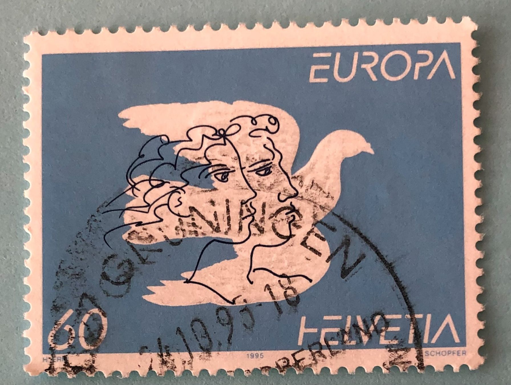 Tutti i francobolli: Nr.880 Friede  Europa GESTEMPELT 1995   – Usato da Aarau venduto da Billa007
