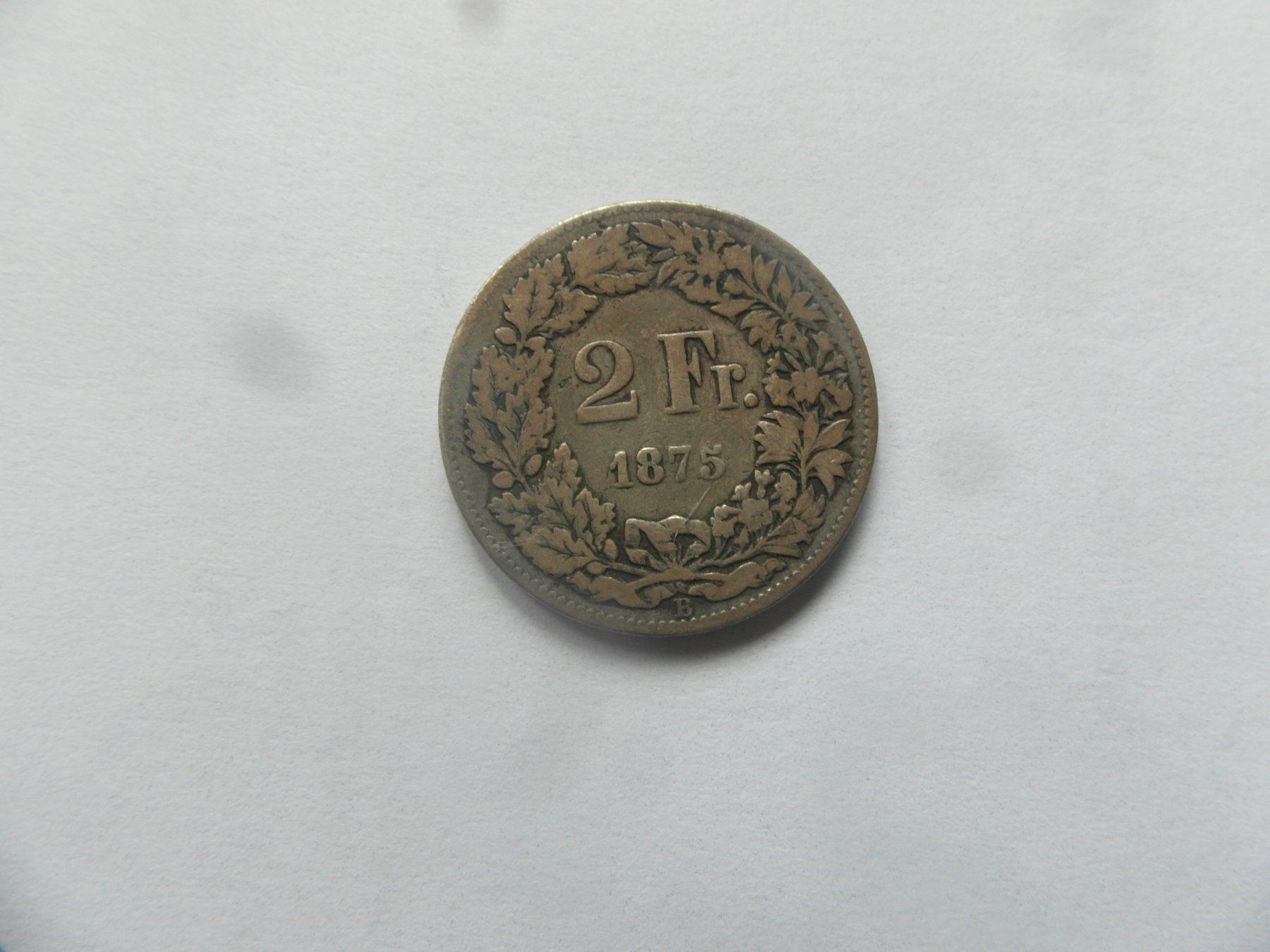 Tutti le monete: Schweizer Silber Münze  2 Fr - 1875 – Usato da Schönenbuch venduto da Imagine6