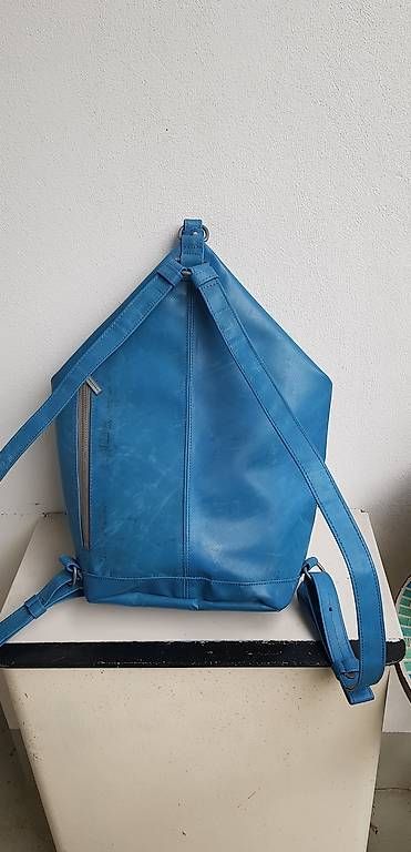 Freitag Zaini: Freitag Rucksack Woolf Blau, Neuwertig! – Usato da Bern venduto da Lepidoptera11 1