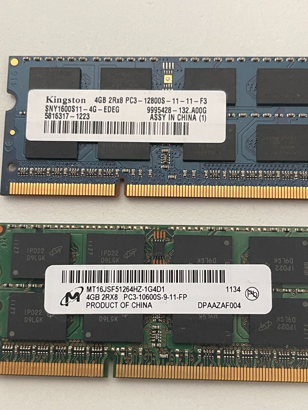Memoria / RAM: 2 x 4GB SODIMM PC3 – Usato da Ilanz venduto da SK187 1