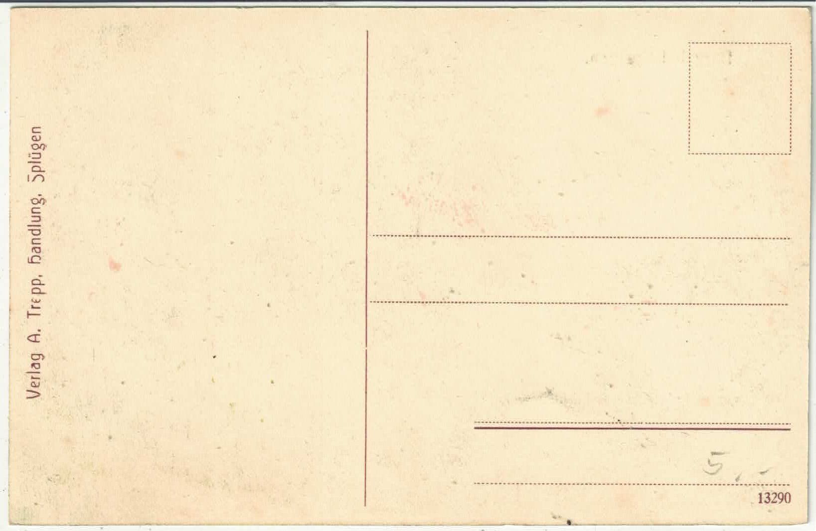 Cartoline postali: Burg bei Splügen - Litho – Usato da Ettingen venduto da Kartenplanet 1