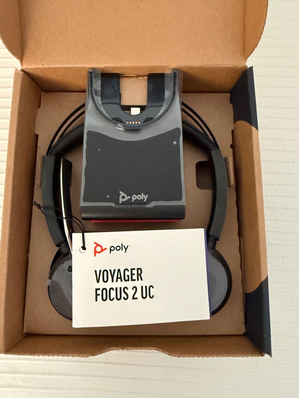 Cuffie: Poly Voyager Focus 2 - Bluetooth-Stereo-Headset - Neu – Nuovo e nell'imballaggio originale da Baden venduto da Polvere 2