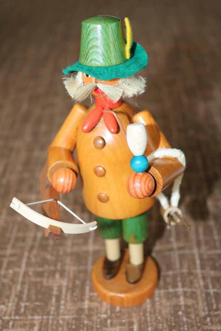 Statuette: Räuchermännchen "Wilhelm Tell" Original Erzgebirge – Nuovo e nell'imballaggio originale da Frick venduto da Beni58 6