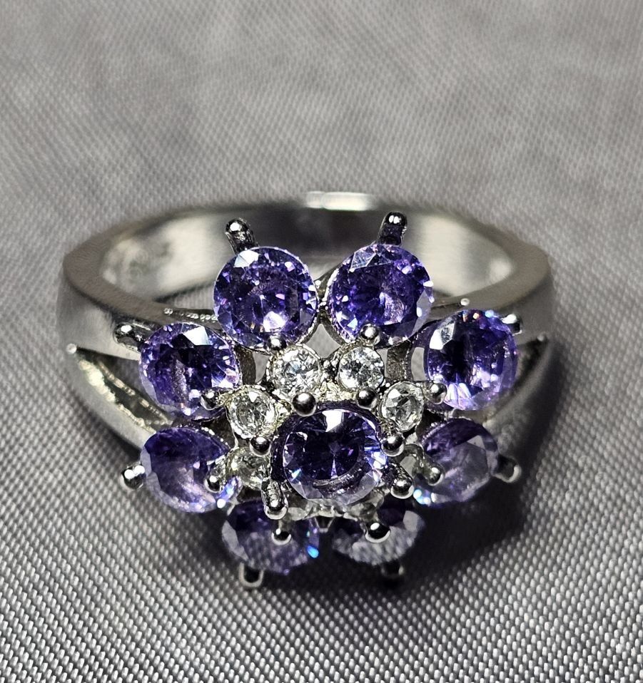 Anelli: Wunderschöner Ring mit Amethyst, 925 versilbert, Gr. 8 – Nuovo (secondo la descrizione) da Grenchen venduto da maretop 5