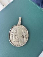 Grosser Silber Anhänger 925 Ägyptisch Pharao Vintage medailo