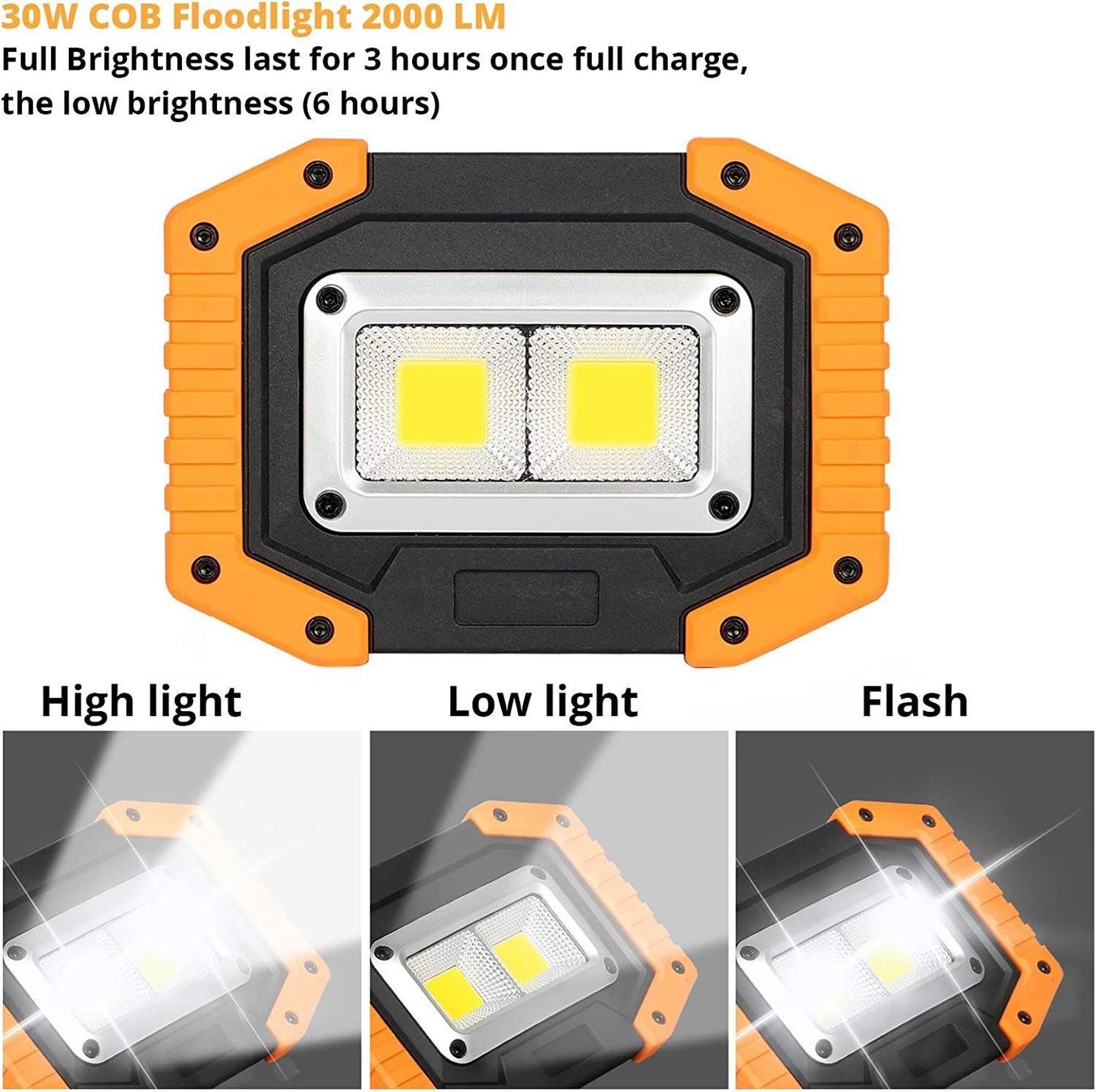 Lampen: Led Akku Strahler Mit Usb 30w 2stüCk – Neu (gemäss Beschreibung) aus Thun von nuonuoshop 6