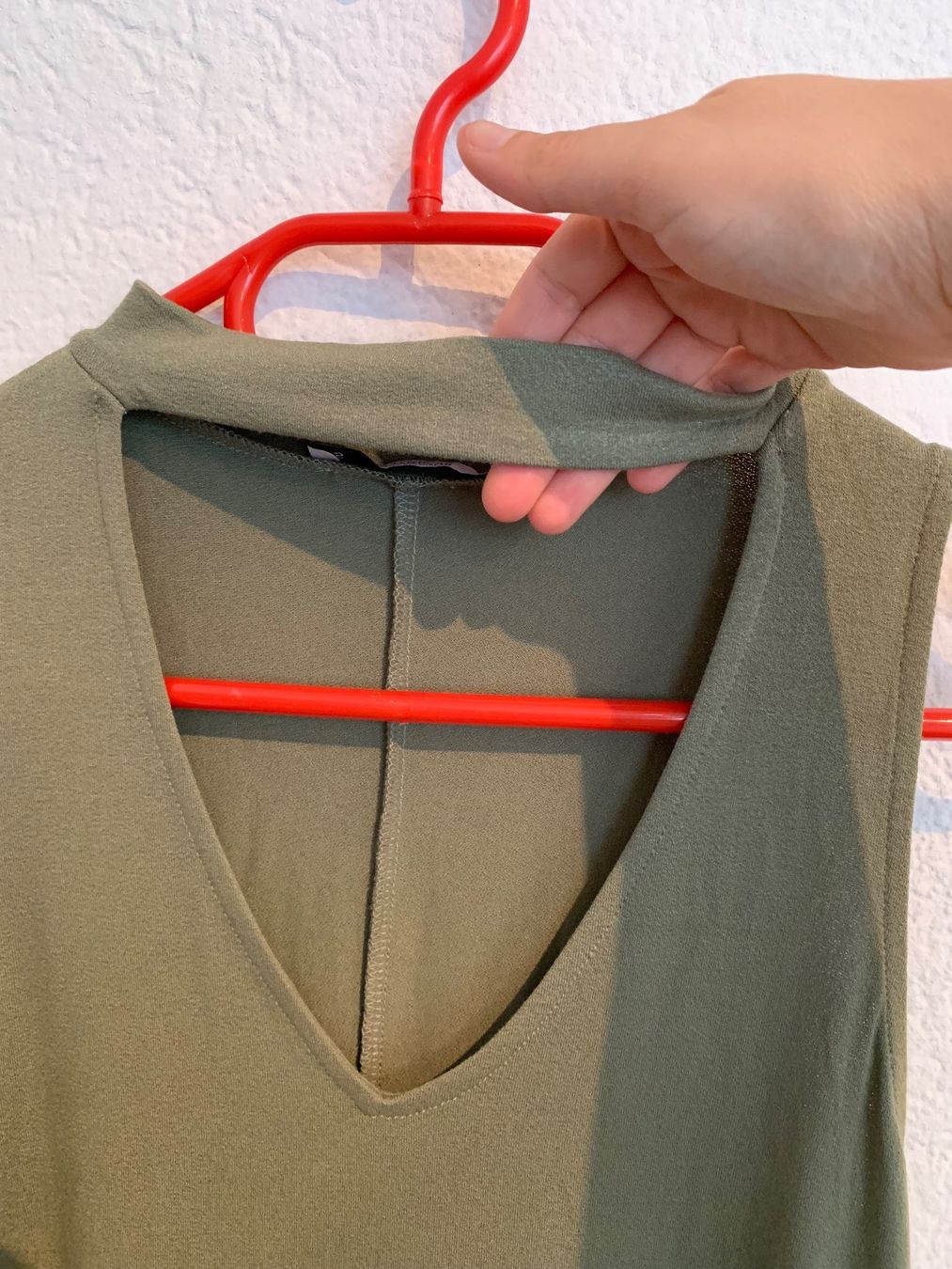 Vestiti: Pull & Bear Kleid olive olivgrün Gr. S – Usato da Fislisbach venduto da KolibriSecondhand 1