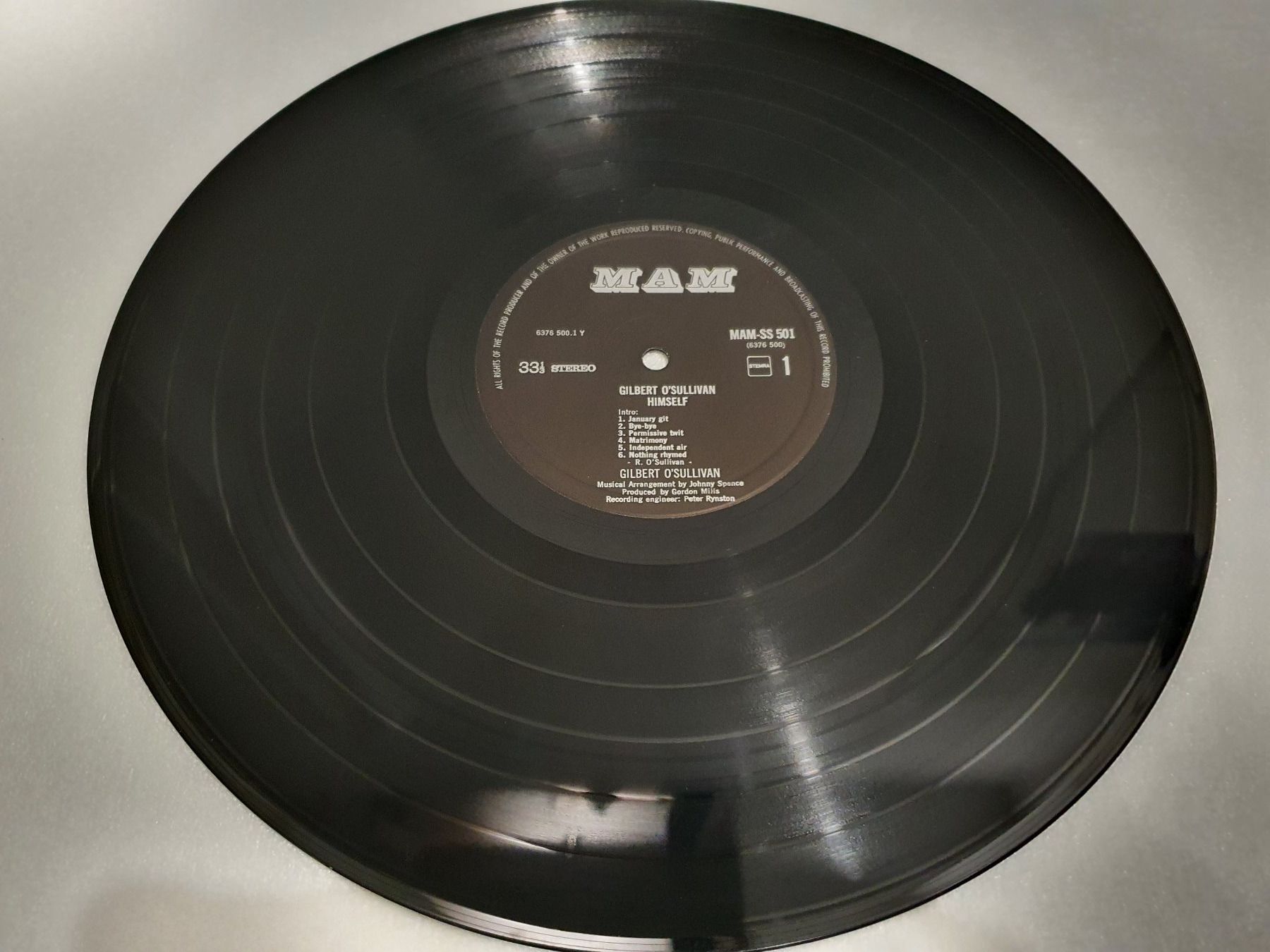 Dischi in vinile: Gilbert O'Sullivan – Himself – Usato da Uster venduto da Vinyl-Leidenschaft 3