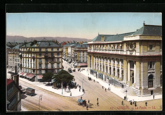 Cartoline postali: AK Genève, La Poste – Usato da Berlin venduto da bartko-reher