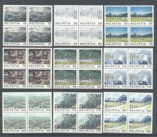 1998, Dauermarken Bilder der Schweiz, Viererblöcke **