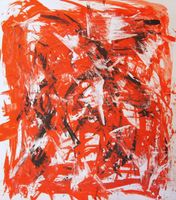 Gr. Gemälde auf Papier: Abstrakt II