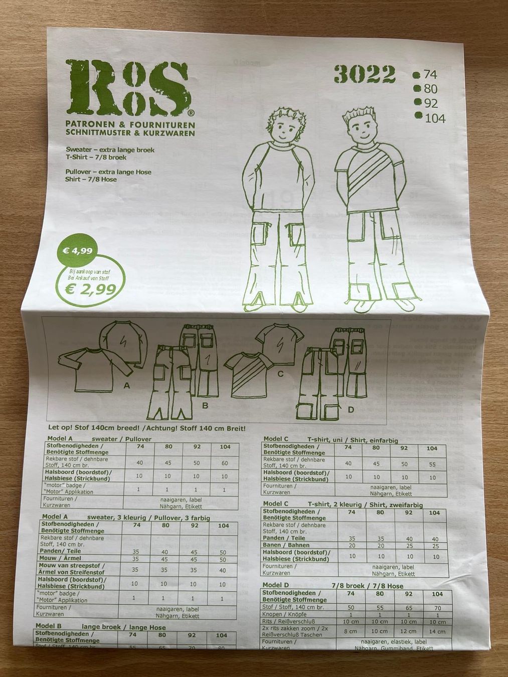 Schnittmuster: Schnittmuster (neu) – Neu und originalverpackt aus Zürich von maggi96