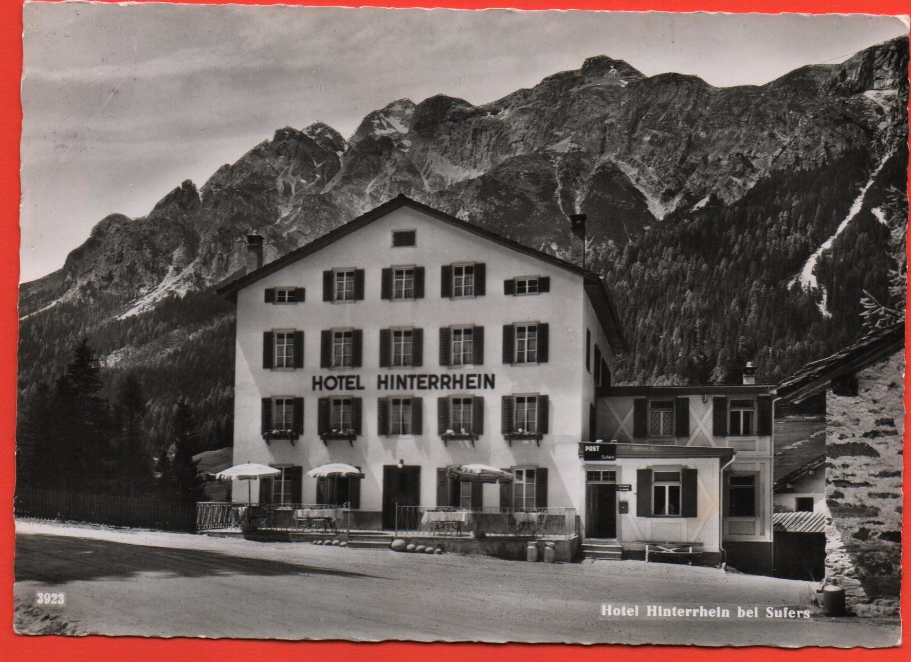 Cartes postales: SUFERS Hotel Hinterrhein – D'occasion à Jona par philajona