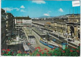 Zürich - Der Bahnhofplatz - Tram Tramway