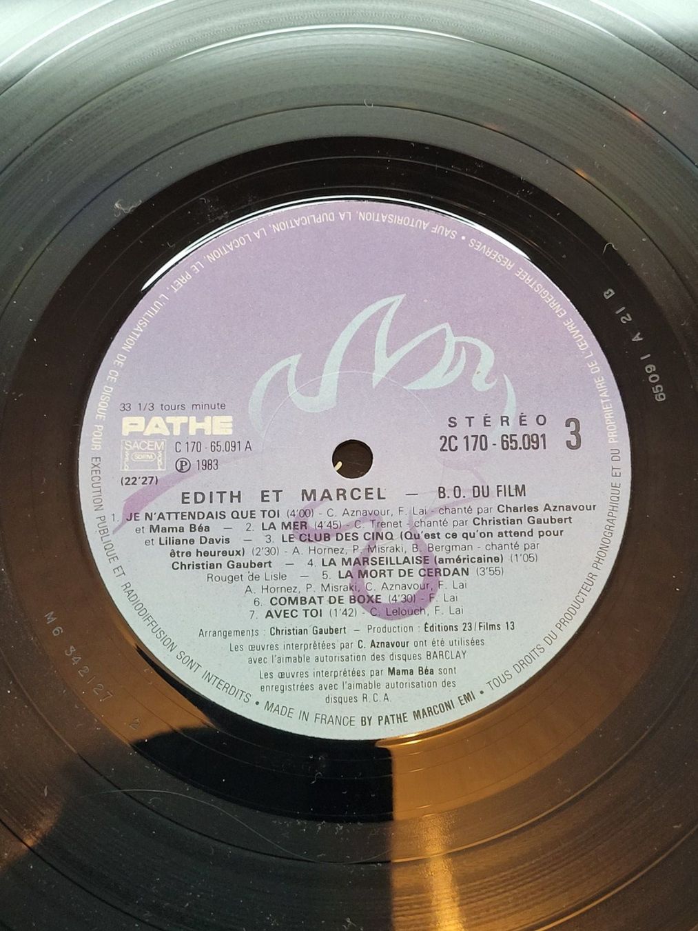 Schallplatten: Double Vinyle Edith et Marcel - Bande originale du film – Gebraucht aus La Chaux-de-Fonds von reu_kx5l 7
