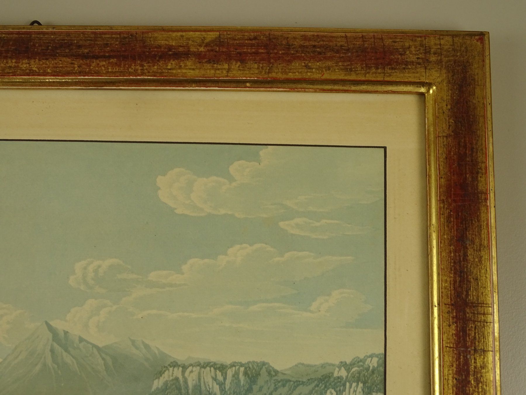 Incisioni: THUN, ALTKOLORIERTE AQUATINTA UM 1830 – Usato da Grüningen venduto da Kartensammler 4