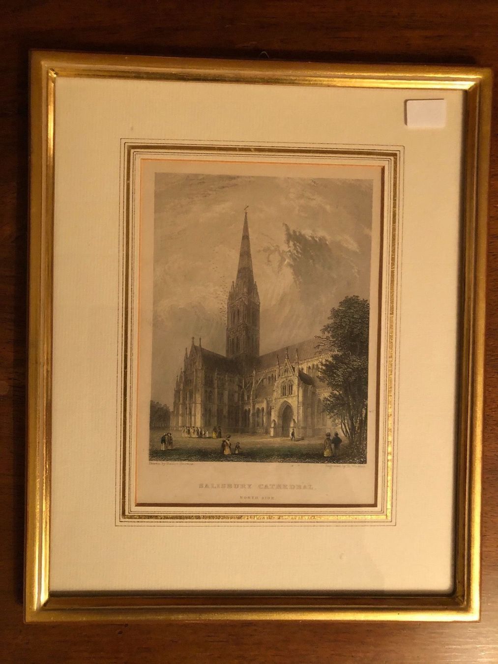 Poster & Bilder: Salisbury Cathedral. Antike Aquatinta. – Gebraucht aus Wald ZH von mlnt 2