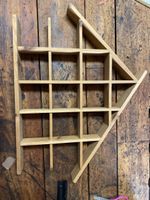 Mensola in legno vintage a forma di freccia - unica!