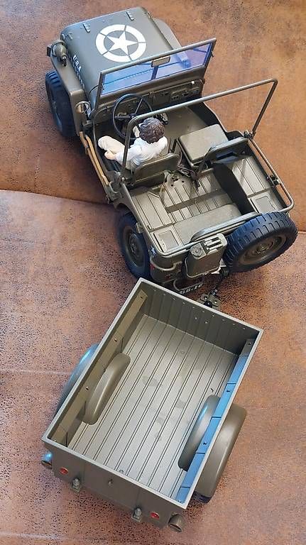 RC Modellbau: RC Crawler Willis US Army 4x4 1:10 – Gebraucht aus Seedorf BE von Frinlin 4