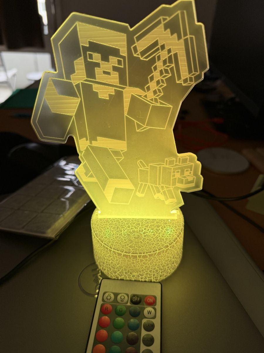 Lampade: Minecraft Lampe mit Fernbedienung – Usato da Oftringen venduto da ste_mp2b