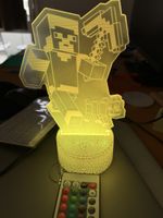 Minecraft Lampe mit Fernbedienung