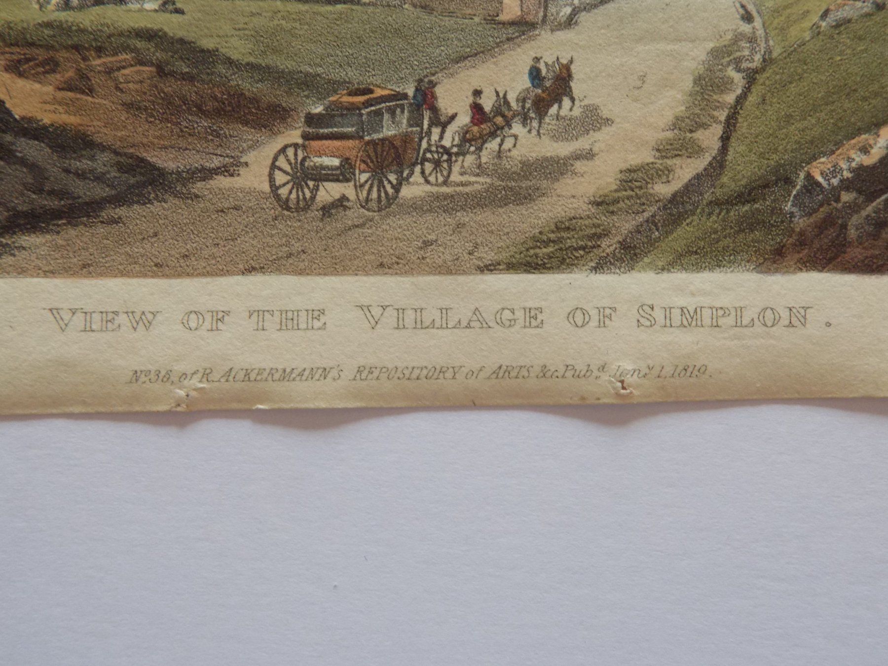 Gravures: View village Simplon Valais – D'occasion à Risch par Rischli15 2