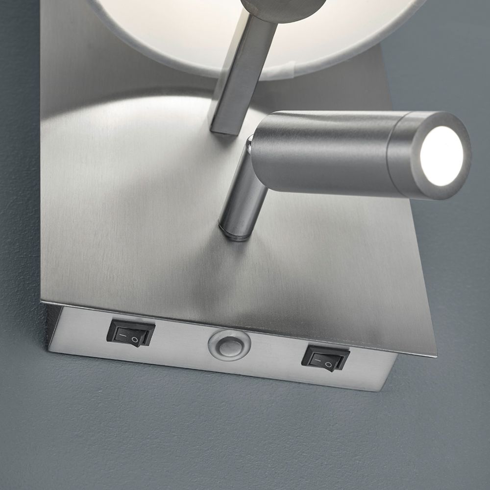 Lampade: Wandleuchte, Leselicht, Stoffschirm – Nuovo (secondo la descrizione) da Kreuzlingen venduto da Smart-Light 3