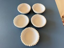Set mit  5  antiken  Schälchen Emile Tessier, guter Zustand