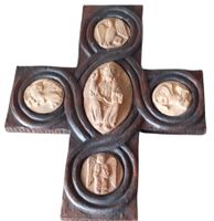 Antikes Kreuz Vier Evangelisten