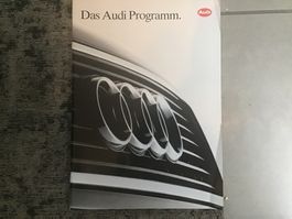 Audi Programm Verkaufsprospekt 56 Seiten Januar 1991