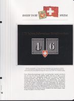 2018, W115A Extrem-Ausstellung BERN mit Goldaufdruck +BRIEF!