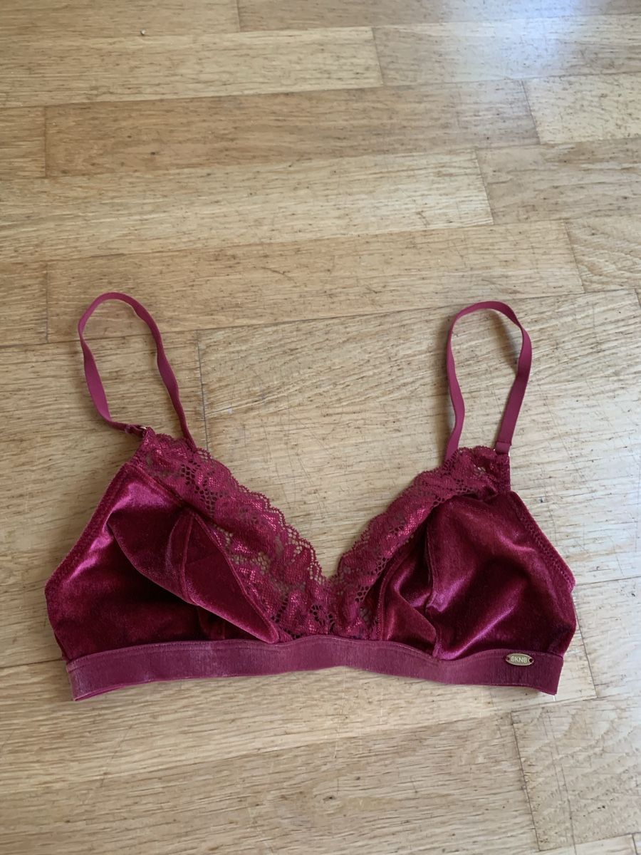 Altra biancheria intima: Bralette Samt Spitze Bordeaux Gr. S/36 Neu – Nuovo (secondo la descrizione) da Sempach venduto da katzaana3