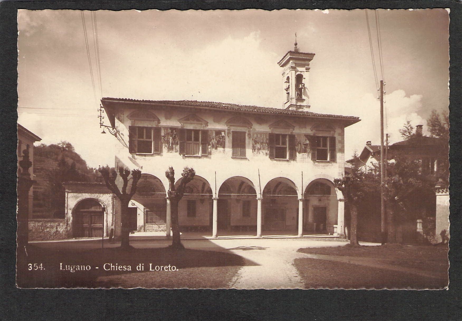 Cartoline postali: CP. TI Lugano - Chiesa di Loreto – Usato da Reichenburg venduto da Pipo-67