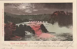 Ansichtskarte Rheinfall gelaufen 1903 guter Zustand