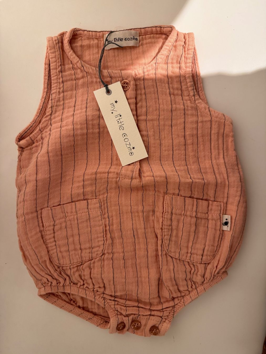 Pagliaccetti: muslin romper baby strampler - NEU – Usato da Bassersdorf venduto da Martinaabegg